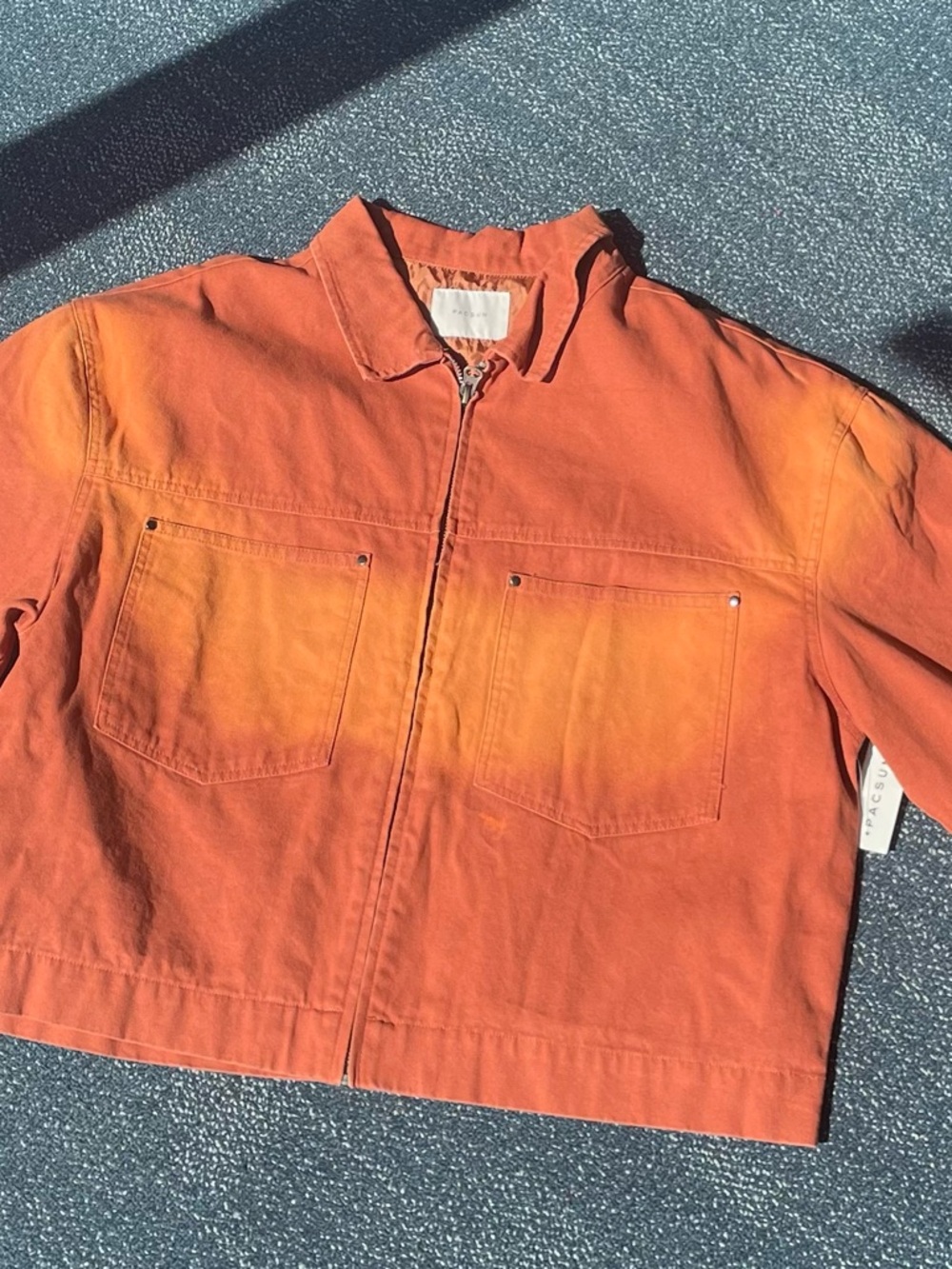 PacSun Rust Zip-Front Jacket